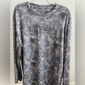 Mens’s Ascend (Bass Pro Shop? Long sleeve Fishing Shirt, Size Large